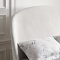 Mira Upholstered Platform Queen Bed in White Velvet by Modway