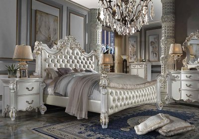 Vendome Bedroom BD01339Q in Antique Pearl by Acme w/Options