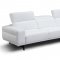 Davenport Sectional Sofa in Snow White Leather by J&M
