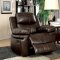 Listowel Reclining Sofa CM6992 in Brown Leather Match w/Options