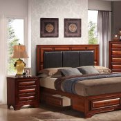 B2700G Bedroom in Oak w/6 Drawer Bed & Optional Casegoods