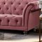 Darcy Sofa & Loveseat Set in Dusty Rose Velvet Fabric