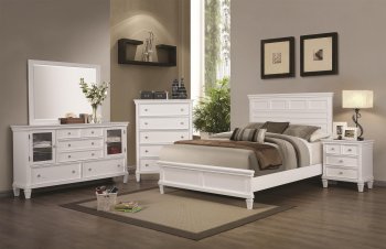 Camellia 200221 Bedroom in White by Coaster w/Options [CRBS-200221 Camellia]