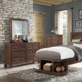 Wrangell 4Pc Youth Bedroom Set 2055T in Cherry by Homelegance