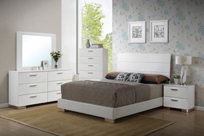 Lorimar Bedroom 5Pc Set in White by Acme w/Options