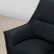 U8943 Accent Chair in Black Leather by Global