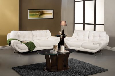 SM6083 Volos Sofa in White Leatherette w/Options