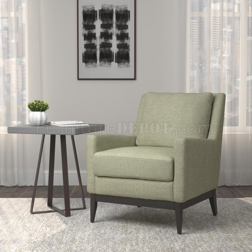2 Accent Chairs In Sage Green Fabric, Green Living Room Chairs