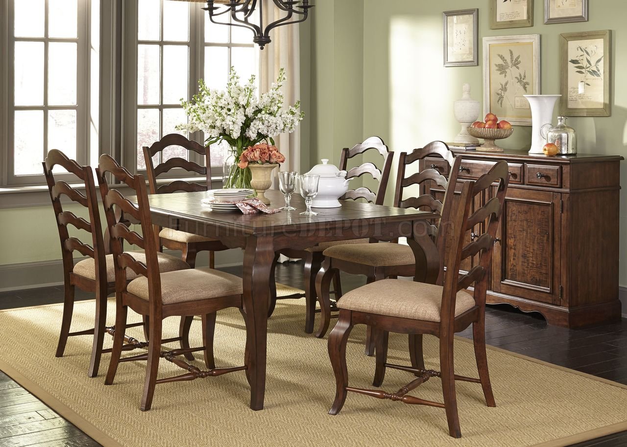 Woodland Creek Dining Table 5Pc Set 606-CD by Liberty - Click Image to Close