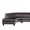 Atesis Sectional Sofa LV00337 in Dark Gray Velvet by Acme