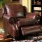 Princeton Sofa 500661 in Burgundy Leather by Coaster w/Options