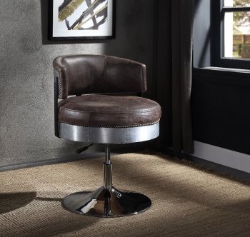 Brancaster Adjustable Swivel Bar Chair 96268 Chocolate by Acme [AMBA-96268 Brancaster]