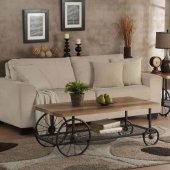 Francie Coffee Table 3PC Set 82860 in Oak & Antique Gray by Acme