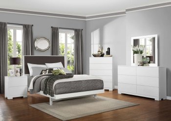 2266W Galva Bedroom Set by Homelegance in White [HEBS-2266W Galva]