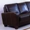 Choice of Black or Brown Bycast Leather Modern Living Room Set