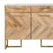 951139 Accent Cabinet in Natural by Coaster w/Marble Top
