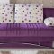 Fantasy Corbin Purple Sofa Bed by Sunset in Microfiber w/Options