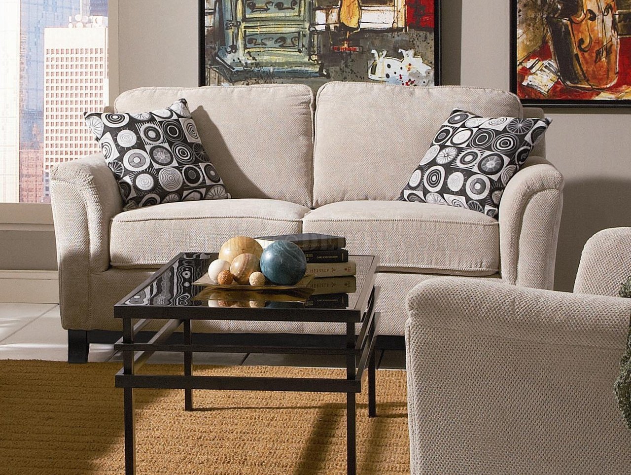 living room beige sofa