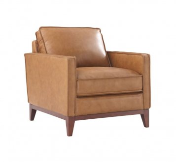 Harper Chair in Saddle Leather by Beverly Hills