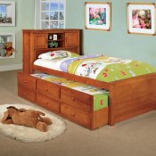 CM7763A South Land Captain Bed in Oak w/Trundle & Drawers