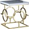 Brooke Coffee Table 230 White Glass Top by Meridian w/Options