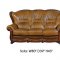 100 Sofa in Genuine Leather by ESF w/Optional Loveseat & Chair