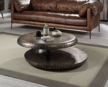 Brancaster Coffee Table in Bronze Aluminum by Acme [AMCT-LV02595 Brancaster]