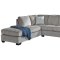 Altari Sectional Sofa 87214 in Alloy Fabric by Ashley