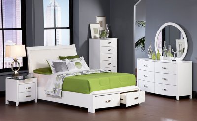 Lyric Bedroom 1737W in White by Homelegance w/Options