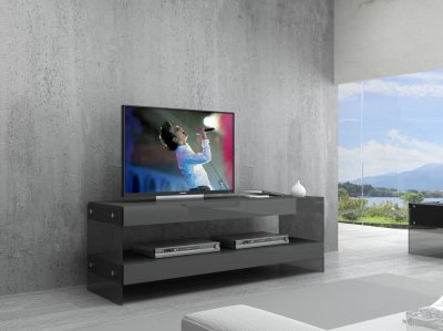Cloud Mini TV Base in Grey Gloss by J&M