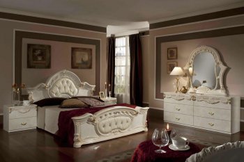 Beige Finish 5Pc Traditional Bedroom Set [VGBS-Rococo-Beige]