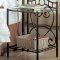 Antique Green Style Finish Metal Bed w/Optional Nightstands