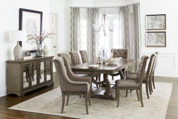 Vermillion 7Pc Dining Room Set 5442-96 in Bisque by Homelegance [HEDS-5442-96 Vermillion]