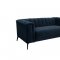 Chalet Sofa 509211 in Blue Matte Velvet by Coaster w/Options