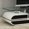 CM5813 Evos TV Console in White & Black w/Glass Top