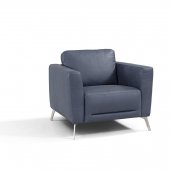 Astonic Chair LV00214 in Blue Leather by Mi Piace