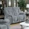 Bloomington CM6129GY Reclining Sofa in Gray Fabric w/Options