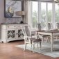 Florian Dining Room 5Pc Set DN01653 Oak & Antique White by Acme