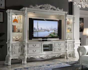 Dresden Wall Unit LV01713 in Antique White by Acme [AMWU-LV01713 Dresden]