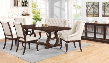 Brockway Dining Table 110311 Antique Java by Coaster w/Options [CRDS-110311 Brockway]