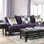 Sisseton Sofa SM2208 in Purple Chenille Fabric w/Options