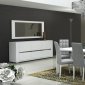 Elegance Dining Table in White High Gloss by ESF w/Options
