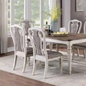 Florian Dining Room 5Pc Set DN01657 Oak & Antique White by Acme