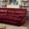 Pecos Motion Sectional Sofa 8480RED in Red by Homelegance