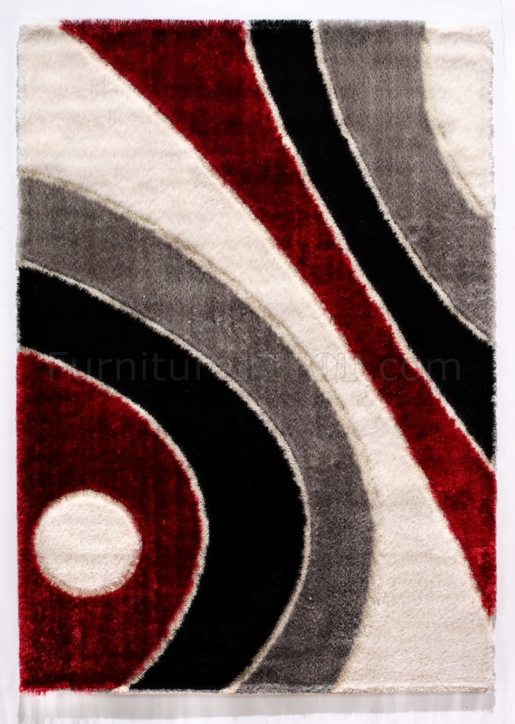 Modern C8022 Red Area Rug - Click Image to Close