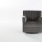 Urbane Swivel Chair Set of 2 in Anthracite Fabric by Bellona