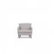 Helena Sofa 54575 in Pearl Gray Leather by MI Piace w/Options