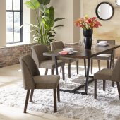 Leland 7Pc Dining Room Set 5735 in Warm Brown by Homelegance