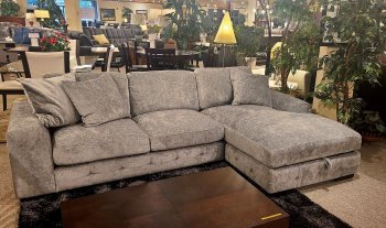 23587 Sectional Sofa in Gray Fabric by Lifestyle [SFLLSS-23587 Gray]