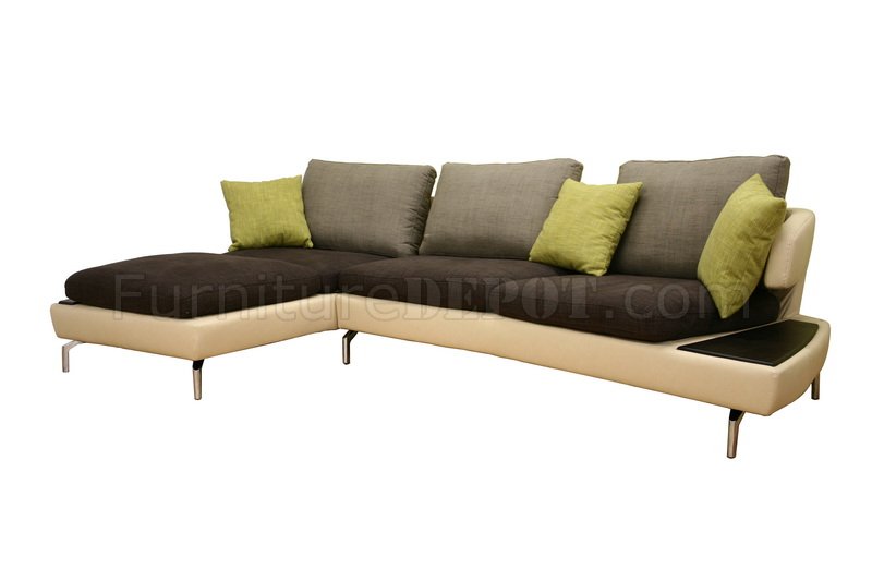 Modern Sectional Sofa W Removable Cushions, Sectional Sofa With Removable Back Cushions